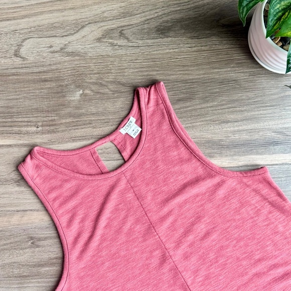 J.Crew Sleeveless Layered Hem Tank Top in Rosewood – Size M - Picture 2 of 9